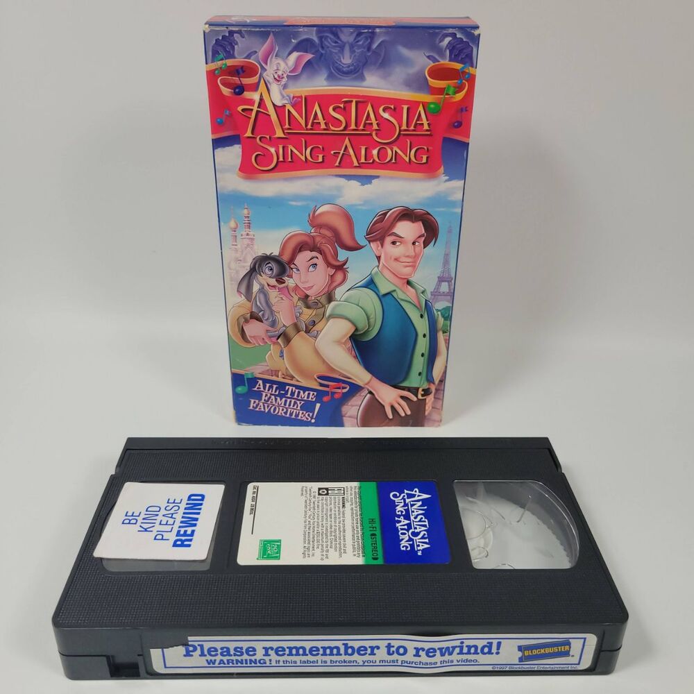VTG Anastasia Sing Along‎ FernGully Littlest Rebel VHS Video Tape Fox 1997